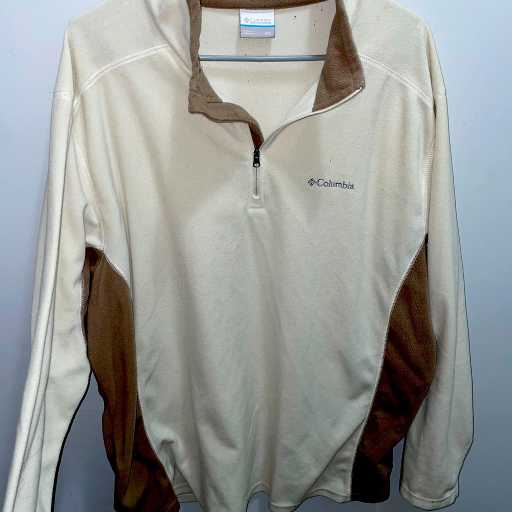 XXL Columbia Sweater Beige and Brown